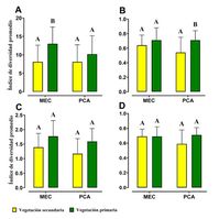 Composición, frecuencia y diversidad de herbáceas en vegetación xerófila primaria y secundaria de Aguascalientes, MéxicoComposition, frequency and diversity of herbaceous plants in primary and secondary xerophytic vegetation of Aguascalientes, México